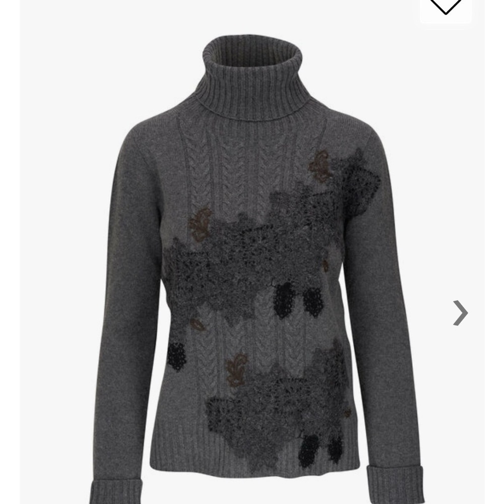 D. Exterior Grey Turtleneck Sweater